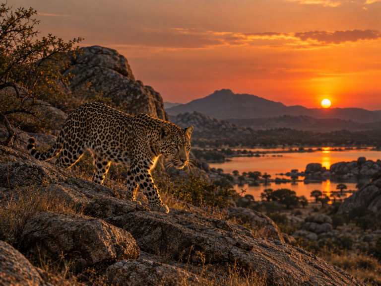 Sunset leopard safari in Jawai Rajasthan